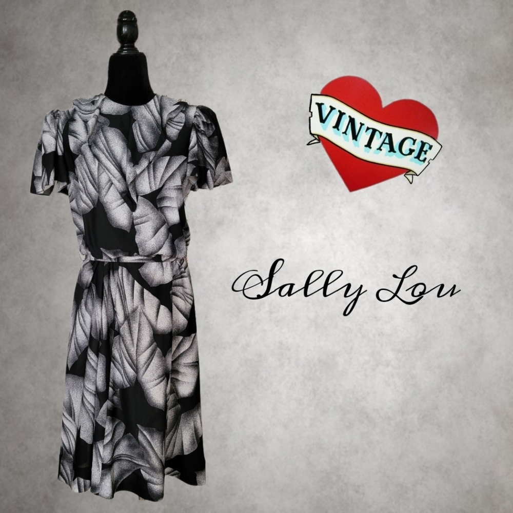 Vintage Sally Lou Belted Dress